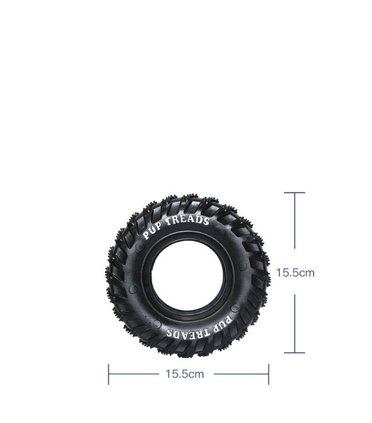 Dog Chewing Rubber Tire