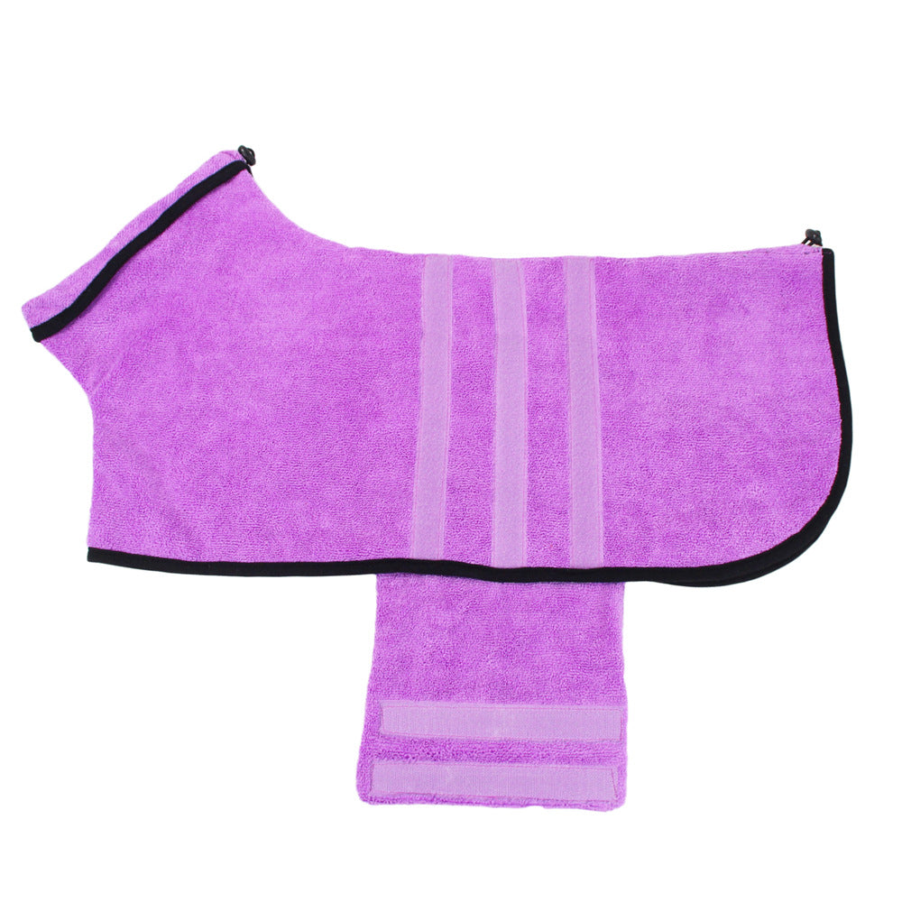 Quick Dry Pet Towel Bathrobe
